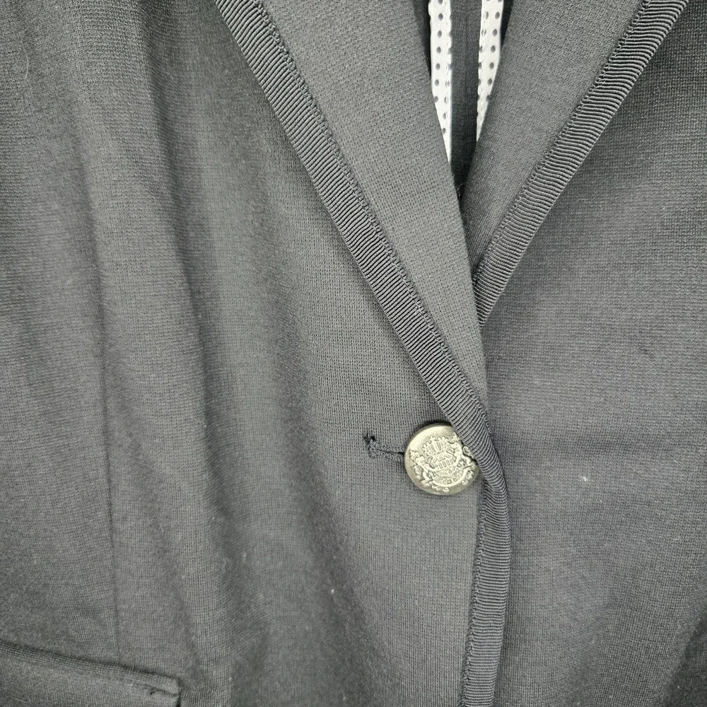 Company Ellen Tracy Ponte Knit Blazer Decorative Button Women's XL Black - Picture 3 of 12